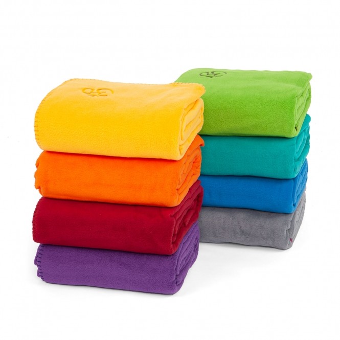 BODHI ASANA Coperta Yoga In Pile – 150x200 Cm, Morbida E Calda Per Shavasana, Meditazione, Con Ricamo Loto, Bordeaux, Lavabile
