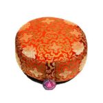 CUSCINO DA MEDITAZIONE RICAMATO GOLDEN LOTUS